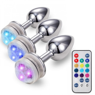 LED Remote metal anal plug 18+ - Інтернет-магазин спільних покупок ToGether