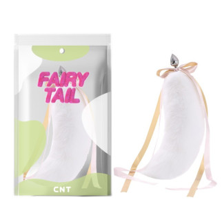 Анальна пробка з хутряним хвостом Detachable Fluffy Fox Tail Plug Snow White 18.5 18+ - Інтернет-магазин спільних покупок ToGether