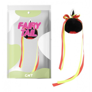 Анальна пробка з пухнастим хвостом Cute Heart Fluffy Plug with Tail Black&Red 18+ - Інтернет-магазин спільних покупок ToGether