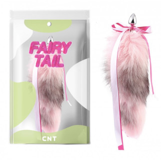 Анальна пробка з пухнастим хвостом Detachable Fluffy Fox Tail Plug Pink 18.5 18+ - Інтернет-магазин спільних покупок ToGether