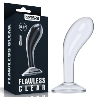Анальна пробка - Flawless Clear Prostate Plug 6" Clear 18+ - Інтернет-магазин спільних покупок ToGether
