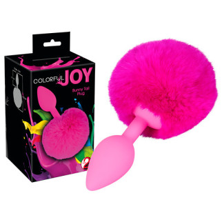 Анальна пробка — Colorful Joy Bunny Tail Plug 18+ - Інтернет-магазин спільних покупок ToGether