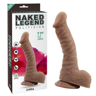 Фалоімітатор - Naked Legend Politician 7.7" Brown 18+ - Інтернет-магазин спільних покупок ToGether