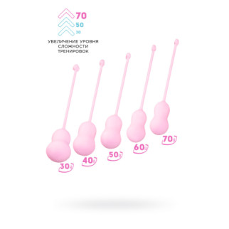 Набір вагінальних кульок Flovetta By Toyfa Tulips, силікон, рожевий, 5,3 см  18+ - Інтернет-магазин спільних покупок ToGether