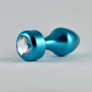 Анальна пробка — Heavy Metal Anal Plug Rosebud Aluminium Blue 18+ - Інтернет-магазин спільних покупок ToGether