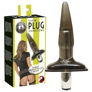 Анальна пробка — Silver Plug Vibrations 18+ - Інтернет-магазин спільних покупок ToGether