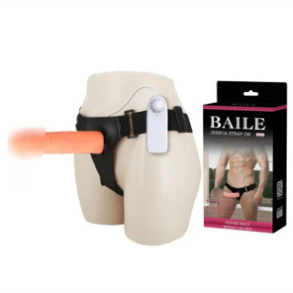 Страпон — Baile Jessica Strap On Vibrating, 17 см 18+ - Інтернет-магазин спільних покупок ToGether