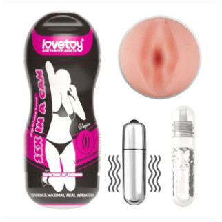 Мастурбатор - Sex In A Can Vagina Lotus Tunnel Vibrating 18+ - Інтернет-магазин спільних покупок ToGether