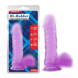 Фалоімітатор - Hi-Rubber 7.7" Dildo Purple  18+ - Інтернет-магазин спільних покупок ToGether