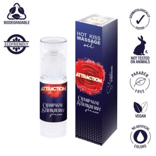 Масажна олія - MAI Attraction Massage Oil Champagne Strawberry, 50 мл  18+ - Інтернет-магазин спільних покупок ToGether