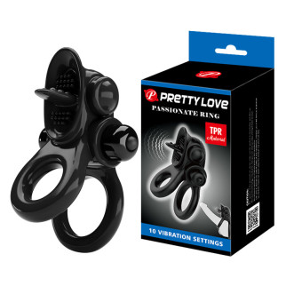 Ерекційне кільце - Pretty Love Passionate Ring Black  18+ - Інтернет-магазин спільних покупок ToGether