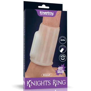 Насадка на член — Vibrating Spiral Knights Ring White III 18+ - Інтернет-магазин спільних покупок ToGether