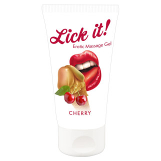 Масажний гель - Lick It! Cherry, 50 мл 18+ - Інтернет-магазин спільних покупок ToGether