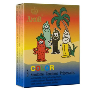 Презервативи - Amor Color, 3 шт. 18+ - Інтернет-магазин спільних покупок ToGether