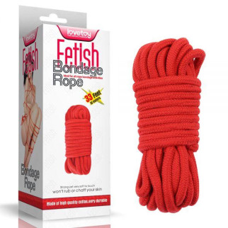 Червона мотузка для зв'язування Fetish Bondage Rope, 10 метрів 18+ - Інтернет-магазин спільних покупок ToGether