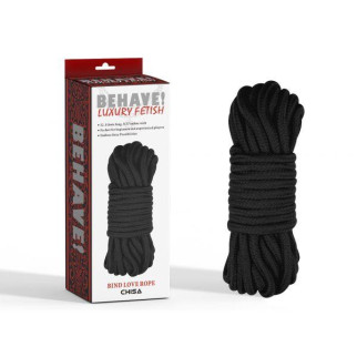 Чорна мотузка для зв'язок Bind Love Rope, 10 м 18+ - Інтернет-магазин спільних покупок ToGether