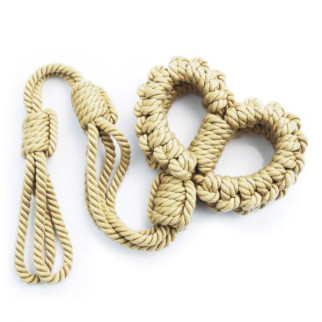 New braided rope handcuffs Yellow 18+ - Інтернет-магазин спільних покупок ToGether