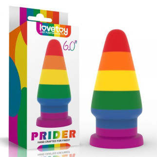 Анальний корок райдужний LGBT Prider Anal Plug 6.0 18+ - Інтернет-магазин спільних покупок ToGether