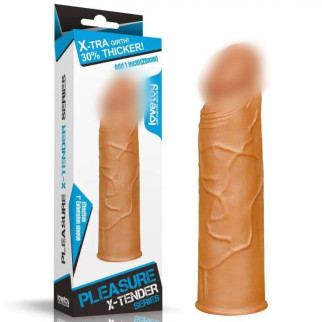 Суперреалістична подовжувальна насадка на член Pleasure X Tender Penis Sleeve 18+ - Інтернет-магазин спільних покупок ToGether