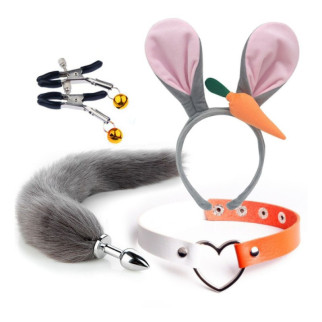 Комплект аксесуарів для дорослих ігор Rabbit with Carrot Set 18+ - Інтернет-магазин спільних покупок ToGether