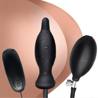 Надувна анальна пробка з 10 режимами вібрації Vibration Inflatable Anal Plug 18+ - Інтернет-магазин спільних покупок ToGether
