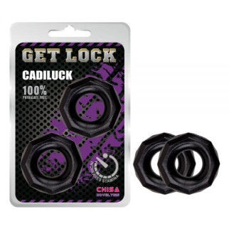 Ерекційні кільця чорного кольору Cadiluck 18+ - Інтернет-магазин спільних покупок ToGether