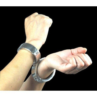 Stainless Steel Cross Fixed Bondage Handcuffs With Allen Driver & Screw 18+ - Інтернет-магазин спільних покупок ToGether