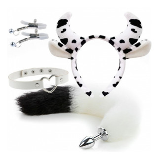 Комплект аксесуарів для дорослих ігор Cow Dalmatian Set 18+ - Інтернет-магазин спільних покупок ToGether