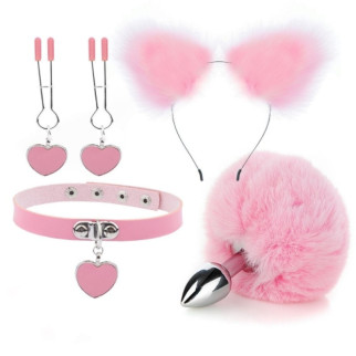 Рожевий ніжний бдсм комплект Fur Sexy Kit 18+ - Інтернет-магазин спільних покупок ToGether