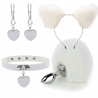 Білий ніжний бдсм комплект Fur Sexy Kit 18+ - Інтернет-магазин спільних покупок ToGether