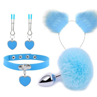 Блакитний ніжний бдсм комплект Fur Sexy Kit 18+ - Інтернет-магазин спільних покупок ToGether