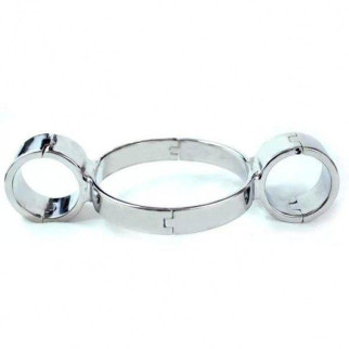 Unisex Luxury Stainless Steel Heavy Duty Neck-Wrist Siamese handcuffs 18+ - Інтернет-магазин спільних покупок ToGether