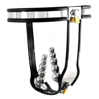 Female Adjustable Model-T Stainless Steel Chastity Belt with Locking Vaginal and Anal Plug Removable 18+ - Інтернет-магазин спільних покупок ToGether