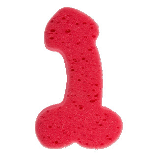 Губка для ванни Sponge Willy Red, 19 см 18+ - Інтернет-магазин спільних покупок ToGether