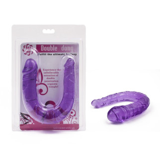 Двосторонній фалоімітатор - Double Dong Dildo Purple, 29,8 см 18+ - Інтернет-магазин спільних покупок ToGether