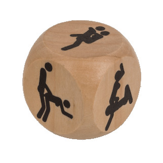 Дерев'яний кубик Kama Sutra Wooden Dice, 3 x 3 см 18+ - Інтернет-магазин спільних покупок ToGether