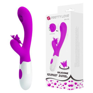 Вібратор - Pretty Love Moth Clitoris Vibrator Purple 18+ - Інтернет-магазин спільних покупок ToGether