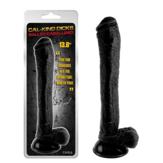 Фалоімітатор довгий на присоску Ballsy Caballero Black 18+ - Інтернет-магазин спільних покупок ToGether