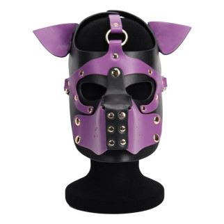 Неопренова маска Puppy Face Leather Dog Mask Purple 18+ - Інтернет-магазин спільних покупок ToGether