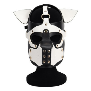 Неопренова маска Puppy Face Leather Dog Mask White 18+ - Інтернет-магазин спільних покупок ToGether
