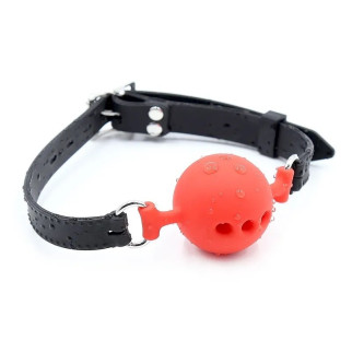 Gag with silicone ball Red 18+ - Інтернет-магазин спільних покупок ToGether