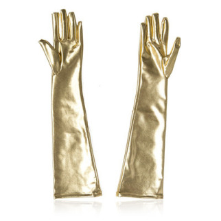 Flirt golden gloves hot female apparatus five finger gloves 18+ - Інтернет-магазин спільних покупок ToGether