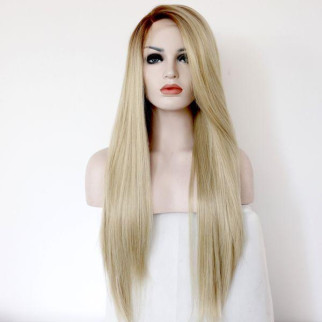 Перука ZADIRA медовий блонд жіноча довга пряма на сітці 18+ - Інтернет-магазин спільних покупок ToGether