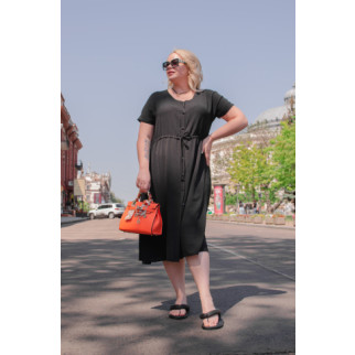 Жіноча сукня з Американського крепа  Чорний 50 - Інтернет-магазин спільних покупок ToGether