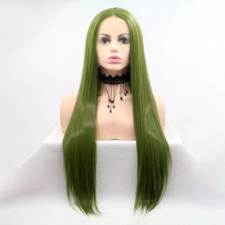 Перука ZADIRA зелена жіноча довга пряма 18+ - Інтернет-магазин спільних покупок ToGether