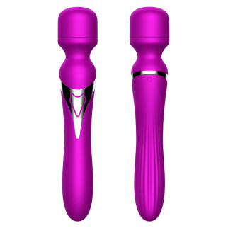 Вібромасажер Silicone Dual Massager USB 7+7 Function Purple  18+ - Інтернет-магазин спільних покупок ToGether
