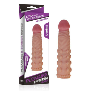 Насадка на член Pleasure X-Tender Penis Sleeve Flesh 2  18+ - Інтернет-магазин спільних покупок ToGether
