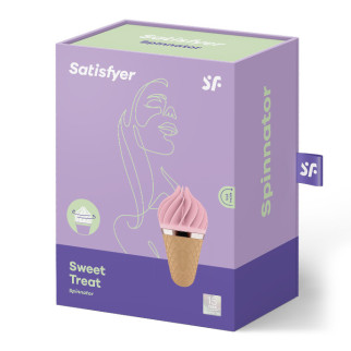 Вібромасажер Satisfayer layons Sweet Treat (pink/brown)  18+ - Інтернет-магазин спільних покупок ToGether