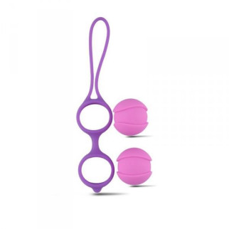 Вагінальні кульки Palline Vaginali Bi-Balls Double Purple  18+ - Інтернет-магазин спільних покупок ToGether