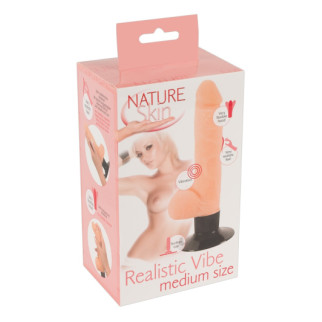 Вібратор на присосці Nature Skin Realistic Vibe M  18+ - Інтернет-магазин спільних покупок ToGether